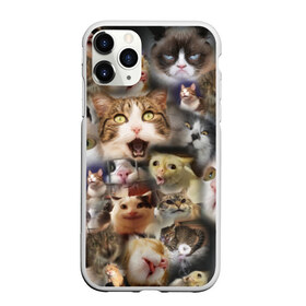 Чехол для iPhone 11 Pro Max матовый с принтом Те самые коты в Белгороде, Силикон |  | Тематика изображения на принте: грустный кот мем | кот | кот мем | коты | кошка | мем | мем про котов | мемы | мемы с котами