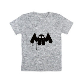 Детская футболка хлопок с принтом маршмеллоу в Белгороде, 100% хлопок | круглый вырез горловины, полуприлегающий силуэт, длина до линии бедер | fortnite marshmello | marshmello | картинки маршмеллоу | маршмеллоу | маршмеллоу диджей | маршмеллоу фортнайт