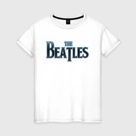 Женская футболка хлопок с принтом The Beatles в Белгороде, 100% хлопок | прямой крой, круглый вырез горловины, длина до линии бедер, слегка спущенное плечо | битлз | британская | группа | джон леннон | джордж харрисон | ливерпуль | пол маккартни | ринго старр | рок