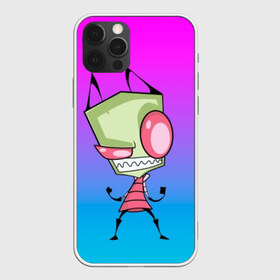 Чехол для iPhone 12 Pro Max с принтом Захватчик Зим (2) в Белгороде, Силикон |  | invader | invader zim | zim | захват | захватчик зим | зим | мультфильм | нло | пришелец