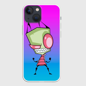 Чехол для iPhone 13 mini с принтом Захватчик Зим (2) в Белгороде,  |  | invader | invader zim | zim | захват | захватчик зим | зим | мультфильм | нло | пришелец