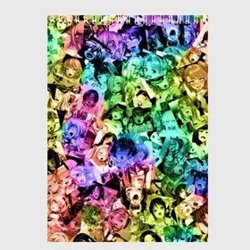 Скетчбук с принтом Радуга ахегао в Белгороде, 100% бумага
 | 48 листов, плотность листов — 100 г/м2, плотность картонной обложки — 250 г/м2. Листы скреплены сверху удобной пружинной спиралью | Тематика изображения на принте: ahegao | anime | manga | аниме | ахегао | коллаж | манга | паттрен | цвет