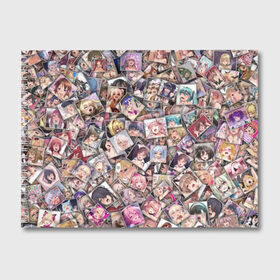 Альбом для рисования с принтом Ахегао цвет в Белгороде, 100% бумага
 | матовая бумага, плотность 200 мг. | Тематика изображения на принте: ahegao | anime | color | manga | аниме | ахегао | коллаж | комиксы | лицо | манга | паттрен | цветной