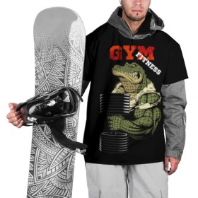 Накидка на куртку 3D с принтом GYM fitness в Белгороде, 100% полиэстер |  | Тематика изображения на принте: 