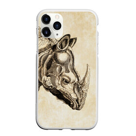 Чехол для iPhone 11 Pro матовый с принтом Носорог (гравюра Дюрера) в Белгороде, Силикон |  | rhinoceros | гравюра | индия | латы | млекопитающий | непарнокопытный | рог | холст | чешуя