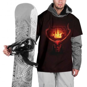 Накидка на куртку 3D с принтом Hellboy Aquarell в Белгороде, 100% полиэстер |  | Тематика изображения на принте: art | hell boy | hellboy | арт | хел бой | хелл бой | хеллбой | хэлл бой | хэллбой