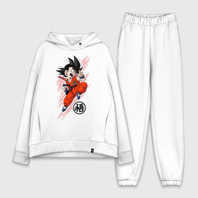 Женский костюм хлопок Oversize с принтом Драконий жемчуг в Белгороде,  |  | anime | dragon ball | son goku | аниме | гоку | драконий жемчуг | жемчуг дракона | манга | сон гоку | супер сайян