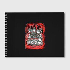 Альбом для рисования с принтом babymetal anime в Белгороде, 100% бумага
 | матовая бумага, плотность 200 мг. | Тематика изображения на принте: black | metall | аниме | бэбиметал | волки | девочки | рамка | рок | тяжелаямузыка | тянки