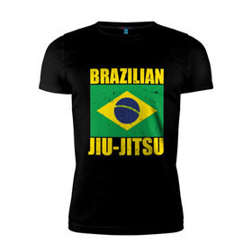Мужская футболка премиум с принтом Brazilian Jiu Jitsu в Белгороде, 92% хлопок, 8% лайкра | приталенный силуэт, круглый вырез ворота, длина до линии бедра, короткий рукав | box | boxing | bruce lee | champion | dragon | fight | fighter | judo | muay thai | team | tiger | ufc | али | боевые | боец | бой | бокс | боксер | борьба | брюс ли | воин | дзюдо | дракон | единоборства | искусство | карате | контакт | кулак | лев