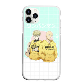 Чехол для iPhone 11 Pro матовый с принтом Genos adn Saitama в Белгороде, Силикон |  | anime | hero | man | ok | ok hero | one | one punch | punch | superhero | аниме | ванпанч | ванпачмен | генос | один удар | сайтама | супергерой