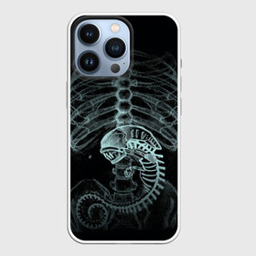 Чехол для iPhone 13 Pro с принтом Чужой на Рентгене в Белгороде,  |  | alien | больница | больной | внутренний мир | врач | клиника | кости | пациент | ребра | рентген | скелет | снимок | хищник