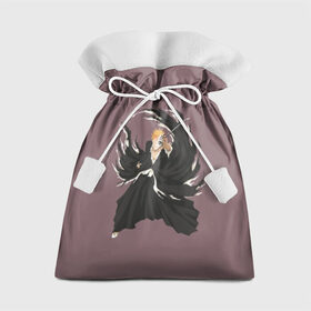 Подарочный 3D мешок с принтом Kurosaki Ichigo в Белгороде, 100% полиэстер | Размер: 29*39 см | bankai | bleach | hollow | ichigo | kurosaki | mask | shinigami | банкай | блич | ичиго | куросаки | маска | пустой | шинигами