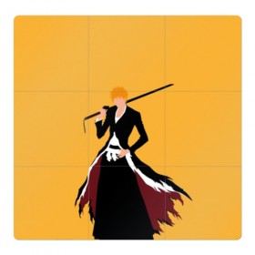 Магнитный плакат 3Х3 с принтом Kurosaki Ichigo в Белгороде, Полимерный материал с магнитным слоем | 9 деталей размером 9*9 см | Тематика изображения на принте: 