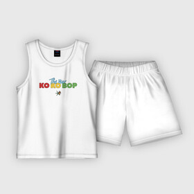 Детская пижама с шортами хлопок с принтом EXO   KO KO BOP в Белгороде,  |  | boys band | bts | exo | j pop | k pop | ko ko bop | korea | music | nct | pop | pop idols | the war | бойс бенд | бтс | ексо | ехо | идолы | к поп | корея | нст | поп | попса