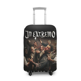Чехол для чемодана 3D с принтом In Extremo в Белгороде, 86% полиэфир, 14% спандекс | двустороннее нанесение принта, прорези для ручек и колес | in extremo | inextremo | группы | метал | музыка | рок | фолк метал | хорд рок