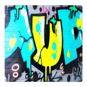 Магнитный плакат 3Х3 с принтом Кислотный арт в Белгороде, Полимерный материал с магнитным слоем | 9 деталей размером 9*9 см | grafiti | paint | street art | urban | город | граффити | искусство | кирпичи | краски | рисунки | стена | улицы | уличное искусство