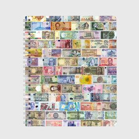 Тетрадь с принтом Деньги мира в Белгороде, 100% бумага | 48 листов, плотность листов — 60 г/м2, плотность картонной обложки — 250 г/м2. Листы скреплены сбоку удобной пружинной спиралью. Уголки страниц и обложки скругленные. Цвет линий — светло-серый
 | chf | eur | gbp | jpy | usd | баксы | банкноты | валюта | доллар | евро | купюры | паунд | рубль. | свисси | финансы | фунт стерлингов | швейцарский франк | японская йена