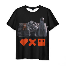 Мужская футболка 3D с принтом Love Death Robots в Белгороде, 100% полиэфир | прямой крой, круглый вырез горловины, длина до линии бедер | Тематика изображения на принте: horror | it | love death  robots | netflix | будущее | искусственный интеллект | наука | технологии | фантастика