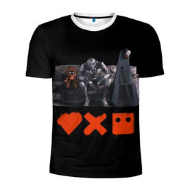 Мужская футболка 3D спортивная с принтом Love Death Robots в Белгороде, 100% полиэстер с улучшенными характеристиками | приталенный силуэт, круглая горловина, широкие плечи, сужается к линии бедра | horror | it | love death  robots | netflix | будущее | искусственный интеллект | наука | технологии | фантастика