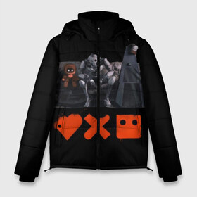 Мужская зимняя куртка 3D с принтом Love Death Robots в Белгороде, верх — 100% полиэстер; подкладка — 100% полиэстер; утеплитель — 100% полиэстер | длина ниже бедра, свободный силуэт Оверсайз. Есть воротник-стойка, отстегивающийся капюшон и ветрозащитная планка. 

Боковые карманы с листочкой на кнопках и внутренний карман на молнии. | Тематика изображения на принте: horror | it | love death  robots | netflix | будущее | искусственный интеллект | наука | технологии | фантастика