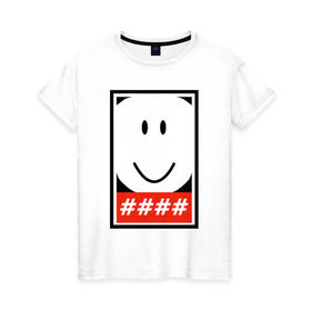Женская футболка хлопок с принтом Roblox Ruben Sim T-Shirt в Белгороде, 100% хлопок | прямой крой, круглый вырез горловины, длина до линии бедер, слегка спущенное плечо | roblox | roblox t shirt | ruben | ruben sim | sim | t shirt | роблокс | футболка roblox | футболка роблокс