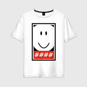 Женская футболка хлопок Oversize с принтом Roblox Ruben Sim T-Shirt в Белгороде, 100% хлопок | свободный крой, круглый ворот, спущенный рукав, длина до линии бедер
 | roblox | roblox t shirt | ruben | ruben sim | sim | t shirt | роблокс | футболка roblox | футболка роблокс