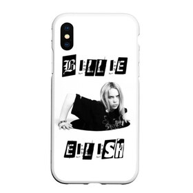 Чехол для iPhone XS Max матовый с принтом Billie Eilish в Белгороде, Силикон | Область печати: задняя сторона чехла, без боковых панелей | bad guy | bellyache | billie eilish | bury a friend | ocean eyes | when we all fall asleep where do we go | билли айлиш | музыка | певица