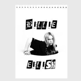 Скетчбук с принтом Billie Eilish в Белгороде, 100% бумага
 | 48 листов, плотность листов — 100 г/м2, плотность картонной обложки — 250 г/м2. Листы скреплены сверху удобной пружинной спиралью | bad guy | bellyache | billie eilish | bury a friend | ocean eyes | when we all fall asleep where do we go | билли айлиш | музыка | певица