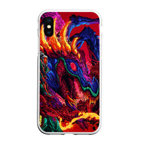 Чехол для iPhone XS Max матовый с принтом Hyper Beast в Белгороде, Силикон | Область печати: задняя сторона чехла, без боковых панелей | art | counter strike | cs | cs go | csgo | game | go | monster | steam | арт | зверь | игра | кс | ксго | монстр | скоростной | стим | чудовище