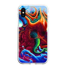 Чехол для iPhone XS Max матовый с принтом Hyper Beast в Белгороде, Силикон | Область печати: задняя сторона чехла, без боковых панелей | art | counter strike | cs | cs go | csgo | game | go | monster | steam | арт | зверь | игра | кс | ксго | монстр | скоростной | стим | чудовище