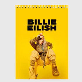 Скетчбук с принтом Billie Eilish в Белгороде, 100% бумага
 | 48 листов, плотность листов — 100 г/м2, плотность картонной обложки — 250 г/м2. Листы скреплены сверху удобной пружинной спиралью | bad guy | bellyache | billie eilish | bury a friend | ocean eyes | when we all fall asleep where do we go | билли айлиш | музыка | певица