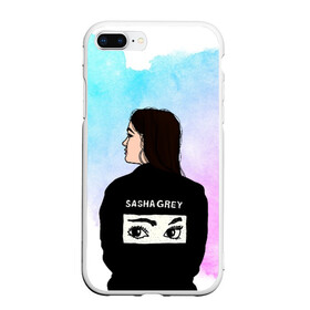 Чехол для iPhone 7Plus/8 Plus матовый с принтом Саша Грей Sasha Grey в Белгороде, Силикон | Область печати: задняя сторона чехла, без боковых панелей | Тематика изображения на принте: sasha grey | актриса | арт | грей | мода | прон | саша грей