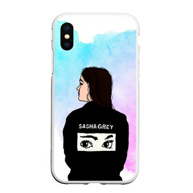 Чехол для iPhone XS Max матовый с принтом Саша Грей Sasha Grey в Белгороде, Силикон | Область печати: задняя сторона чехла, без боковых панелей | Тематика изображения на принте: sasha grey | актриса | арт | грей | мода | прон | саша грей