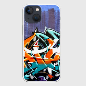 Чехол для iPhone 13 mini с принтом Уличный художник в Белгороде,  |  | grafiti | paint | street art | urban | город | граффити | искусство | кирпичи | краски | рисунки | стена | улицы | уличное искусство