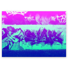 Поздравительная открытка с принтом color neon collection в Белгороде, 100% бумага | плотность бумаги 280 г/м2, матовая, на обратной стороне линовка и место для марки
 | grafiti | paint | street art | urban | город | граффити | искусство | кирпичи | краски | рисунки | стена | улицы | уличное искусство