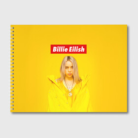 Альбом для рисования с принтом Billie Eilish в Белгороде, 100% бумага
 | матовая бумага, плотность 200 мг. | bad guy | bellyache | billie eilish | bury a friend | ocean eyes | when we all fall asleep where do we go | билли айлиш | музыка | певица