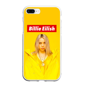 Чехол для iPhone 7Plus/8 Plus матовый с принтом Billie Eilish в Белгороде, Силикон | Область печати: задняя сторона чехла, без боковых панелей | bad guy | bellyache | billie eilish | bury a friend | ocean eyes | when we all fall asleep where do we go | билли айлиш | музыка | певица