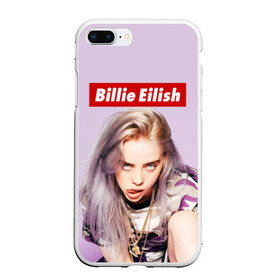 Чехол для iPhone 7Plus/8 Plus матовый с принтом Billie Eilish в Белгороде, Силикон | Область печати: задняя сторона чехла, без боковых панелей | bad guy | bellyache | billie eilish | bury a friend | ocean eyes | when we all fall asleep where do we go | билли айлиш | музыка | певица