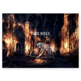 Поздравительная открытка с принтом DARK SOULS в Белгороде, 100% бумага | плотность бумаги 280 г/м2, матовая, на обратной стороне линовка и место для марки
 | art | artwork | crown | dark soul | dark souls iii | death | digital art | embers | fanatsy | fire | flames | game | mask | skeletons | воин | минимализм | рыцарь | тёмные души
