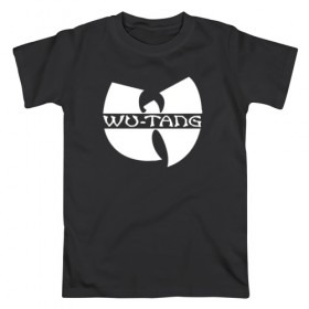 Мужская футболка хлопок с принтом WU TANG CLAN в Белгороде, 100% хлопок | прямой крой, круглый вырез горловины, длина до линии бедер, слегка спущенное плечо. | logo | music | rap | wu tang | wu tang clan | ву танг | ву танг клан | зарубежная музыка | зарубежные | лого | музыка | реп
