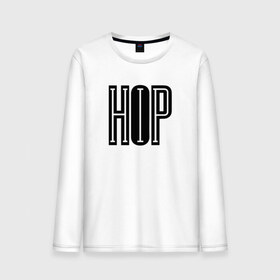 Мужской лонгслив хлопок с принтом HIP-HOP в Белгороде, 100% хлопок |  | Тематика изображения на принте: hip hop | logo | music | rap | лого | музыка | реп | хип хоп