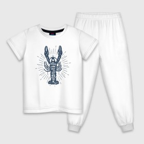 Детская пижама хлопок с принтом You are my lobster в Белгороде, 100% хлопок |  брюки и футболка прямого кроя, без карманов, на брюках мягкая резинка на поясе и по низу штанин
 | Тематика изображения на принте: crayfish | lobster | лобстер | надписи | рак