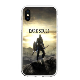 Чехол для iPhone XS Max матовый с принтом DARK SOULS в Белгороде, Силикон | Область печати: задняя сторона чехла, без боковых панелей | art | artwork | crown | dark soul | dark souls iii | death | digital art | embers | fanatsy | fire | flames | game | mask | skeletons | воин | минимализм | рыцарь | тёмные души