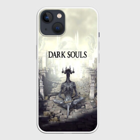 Чехол для iPhone 13 с принтом DARK SOULS в Белгороде,  |  | art | artwork | crown | dark soul | dark souls iii | death | digital art | embers | fanatsy | fire | flames | game | mask | skeletons | воин | минимализм | рыцарь | тёмные души