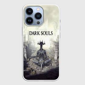 Чехол для iPhone 13 Pro с принтом DARK SOULS в Белгороде,  |  | Тематика изображения на принте: art | artwork | crown | dark soul | dark souls iii | death | digital art | embers | fanatsy | fire | flames | game | mask | skeletons | воин | минимализм | рыцарь | тёмные души