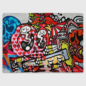 Плед 3D с принтом Современное искусство в Белгороде, 100% полиэстер | закругленные углы, все края обработаны. Ткань не мнется и не растягивается | felipe pantone | grafiti | paint | street art | urban | город | граффити | искусство | кирпичи | краски | рисунки | стена | улицы | уличное искусство