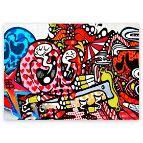 Поздравительная открытка с принтом Современное искусство в Белгороде, 100% бумага | плотность бумаги 280 г/м2, матовая, на обратной стороне линовка и место для марки
 | felipe pantone | grafiti | paint | street art | urban | город | граффити | искусство | кирпичи | краски | рисунки | стена | улицы | уличное искусство