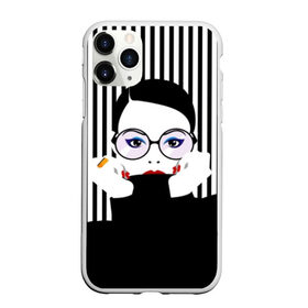 Чехол для iPhone 11 Pro матовый с принтом Fashion girl в Белгороде, Силикон |  | art | beautiful | black | black and white | bright | d | fashion | girl | gold | graphic | pop art | ring | round | woman | young | брюнетка | девушка | женщина | золото | искусство | кольцо | красивая | макияж | маникюр | мода | молодая | очки 