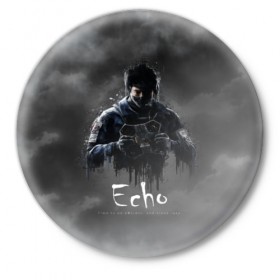 Значок с принтом Echo : Rainbow Six в Белгороде,  металл | круглая форма, металлическая застежка в виде булавки | 