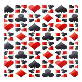 Магнитный плакат 3Х3 с принтом МАСТИ КАРТ в Белгороде, Полимерный материал с магнитным слоем | 9 деталей размером 9*9 см | game | игральные карты | игры | карты | колода | масти | пасьянс | покер | текстура